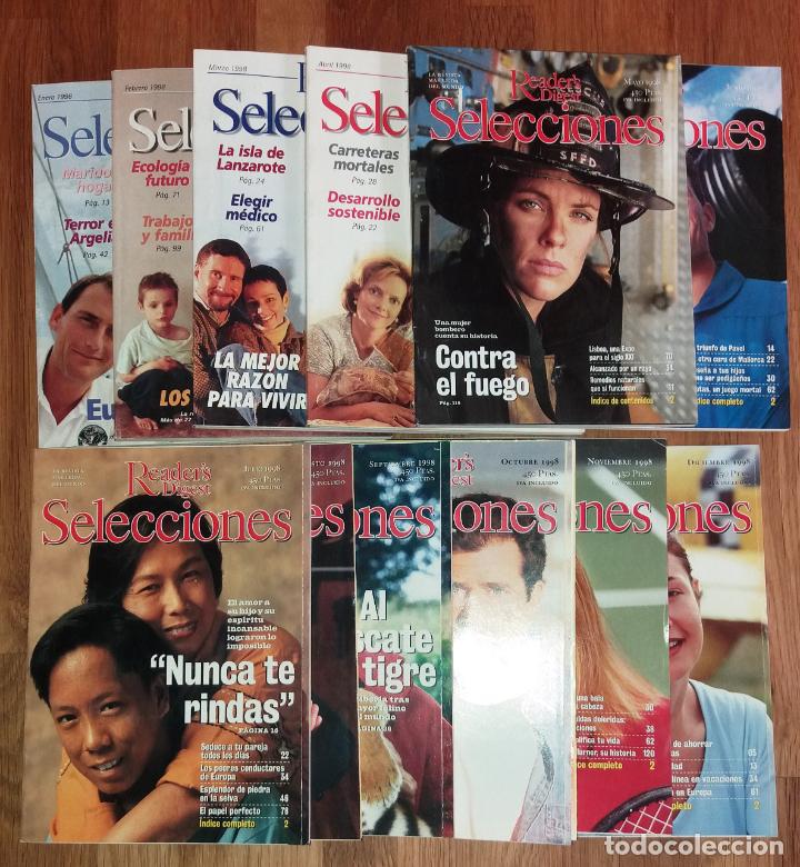 Collectionnisme de Revues et Journaux: SELECCIONES DEL READER&acute;S DIGEST. A&ntilde;o 1998 completo : N&uacute;ms. 686 a 697. 12 vol.: Enero - diciembre