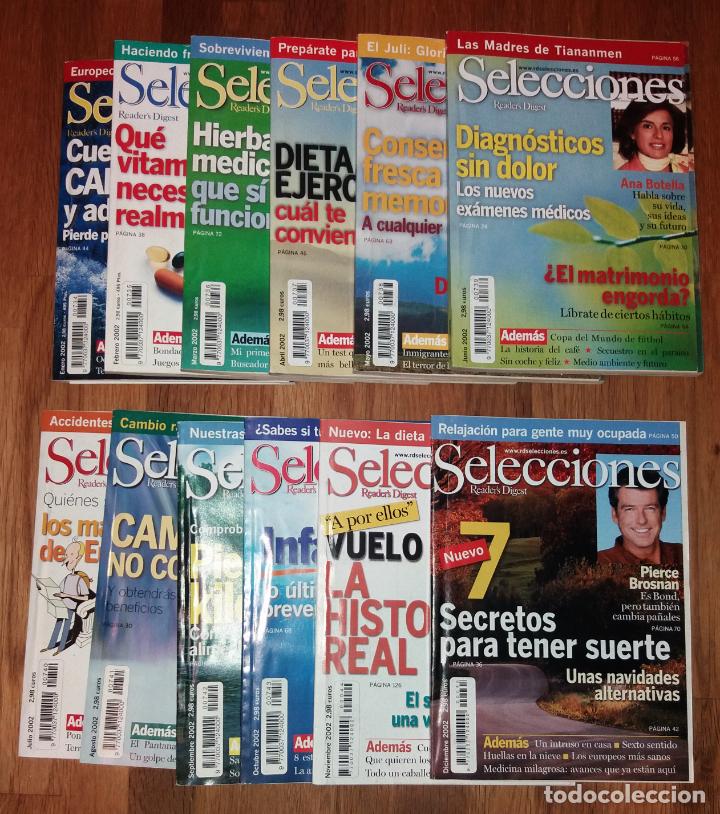Collectionnisme de Revues et Journaux: SELECCIONES DEL READER&acute;S DIGEST. A&ntilde;o 2002 completo : N&uacute;ms. 734 a 745. 12 vol.: Enero - diciembre