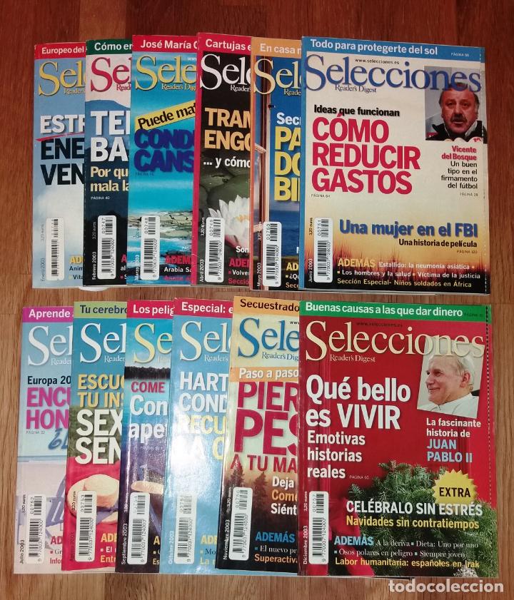 Sammeln von Zeitschriften und Zeitungen: SELECCIONES DEL READER&acute;S DIGEST. A&ntilde;o 2003 completo : N&uacute;ms. 746 a 757. 12 vol.: Enero - diciembre
