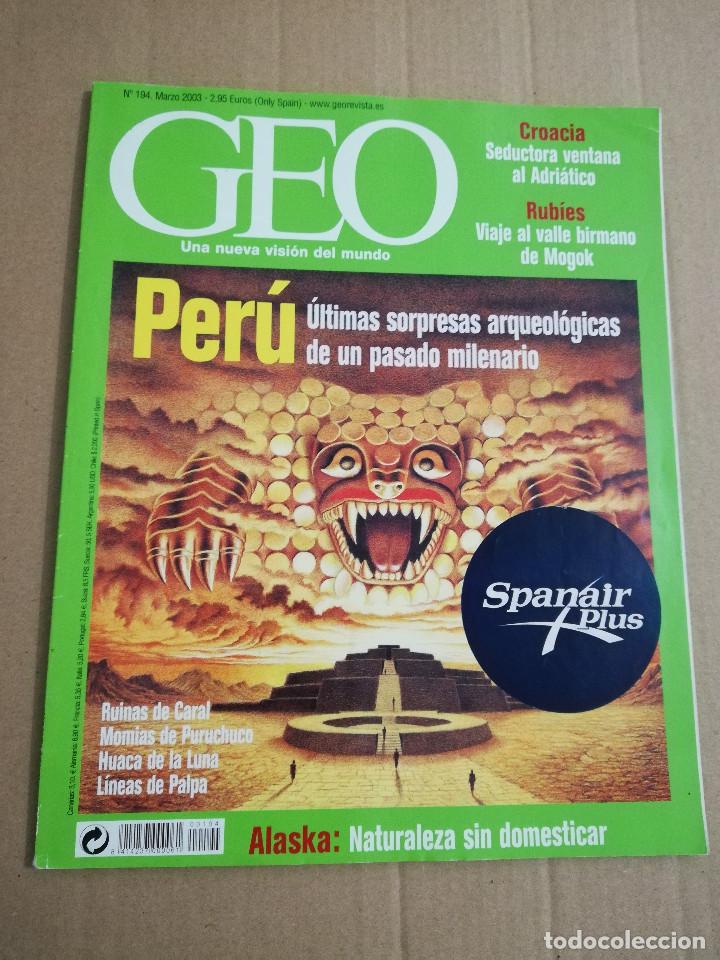 Collectionnisme de Revues et Journaux: REVISTA GEO N&ordm; 194 (PER&Uacute;. &Uacute;LTIMAS SORPRESAS ARQUEOL&Oacute;GICAS DE UN PASADO MILENARIO)