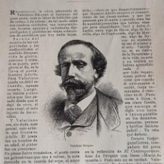 Coleccionismo de Revistas y Periódicos: LA OBRA DE VALERIANO BECQUER - SEIS HOJAS SUELTAS DE PUBLICACION 1906 .. Lote 316750698