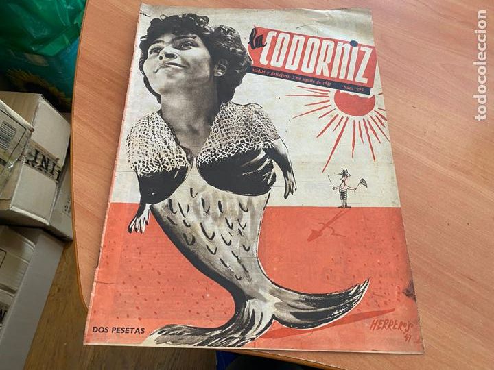 Coleccionismo de Revistas y Peri&oacute;dicos: LA CODORNIZ N&ordm; 299 PORTADA HERREROS. 3 AGOSTO 1947 (CODG2)