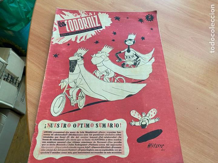 Coleccionismo de revistas y peri&oacute;dicos: LA CODORNIZ N&ordm; 269 PORTADA HERREROS. 5 ENERO 1947 (CODG2)