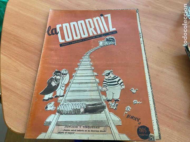 Coleccionismo de Revistas y Peri&oacute;dicos: LA CODORNIZ N&ordm; 275 PORTADA HERREROS. 16 FEBRERO 1947 (CODG2)