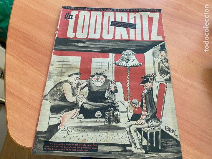 Coleccionismo de Revistas y Peri&oacute;dicos: LA CODORNIZ N&ordm; 575 PORTADA HERREROS. 23 NOVIEMBRE 1952 (CODG2)