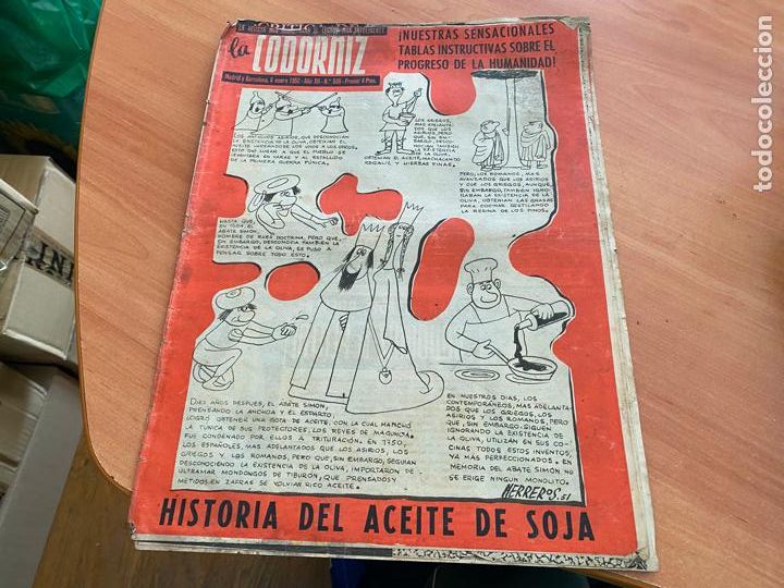 Coleccionismo de Revistas y Peri&oacute;dicos: LA CODORNIZ N&ordm; 530 PORTADA HERREROS. 6 ENERO 1952 (CODG2)