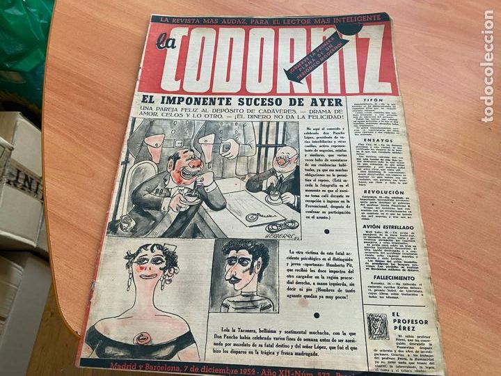 Coleccionismo de Revistas y Peri&oacute;dicos: LA CODORNIZ N&ordm; 577 PORTADA HERREROS. 7 DICIEMBRE 1952 (CODG2)