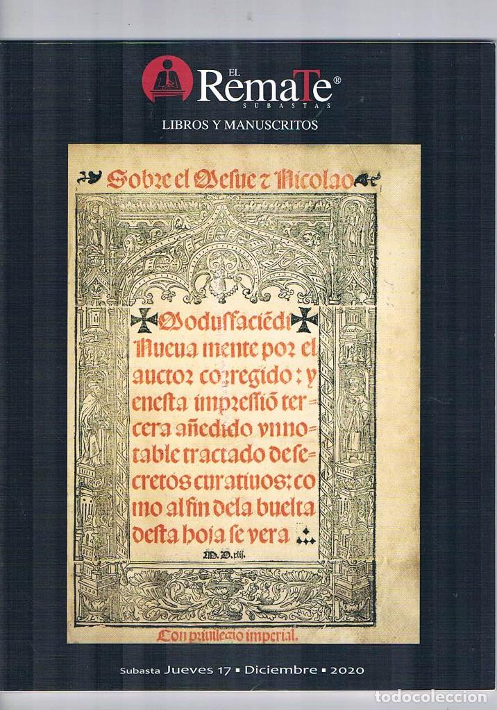 Collection Magazines and Newspapers: Revista el remate subastas libros y manuscritos diciembre 2020 **