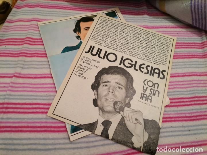 Coleccionismo de Revistas y Peri&oacute;dicos: JULIO IGLESIAS RECORTE REVISTA 3 PAGINAS 1973