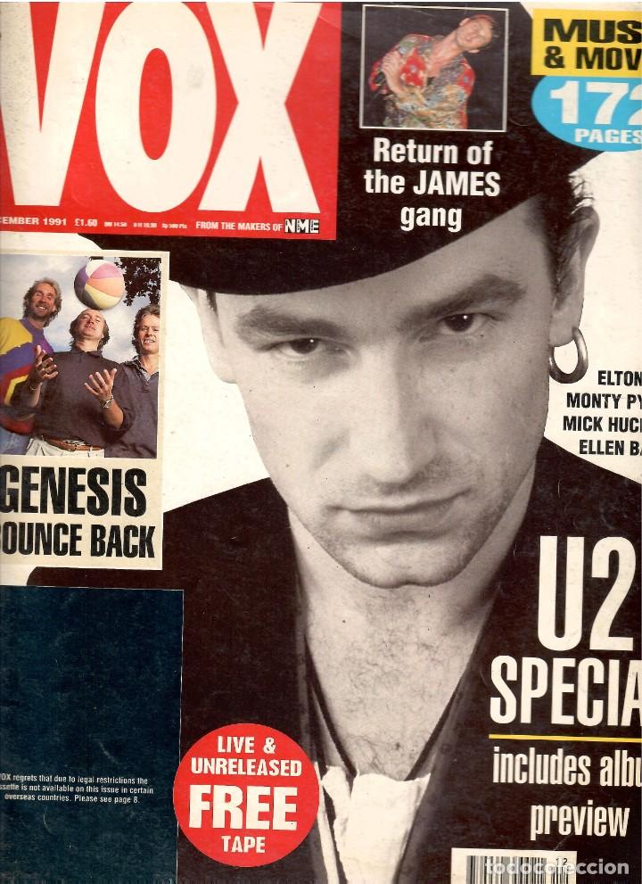 Colecionismo de Revistas e Jornais: REVISTA VOX 1991 U2