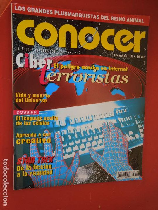 Coleccionismo de revistas y peri&oacute;dicos: CONOCER - REVISTA N&ordm; 166 - STAR TREK, CIBER TERRORISTAS, EL LENGUAJE OCULTO DE LAS C&Eacute;LULAS ...