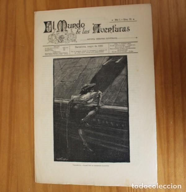 Coleccionismo de revistas y peri&oacute;dicos: EL MUNDO DE LAS AVENTURAS 31, MAYO 1893 REVISTA SEMANAL ILUSTRADA BARCELONA. UNA AMAZONA MODERNA...