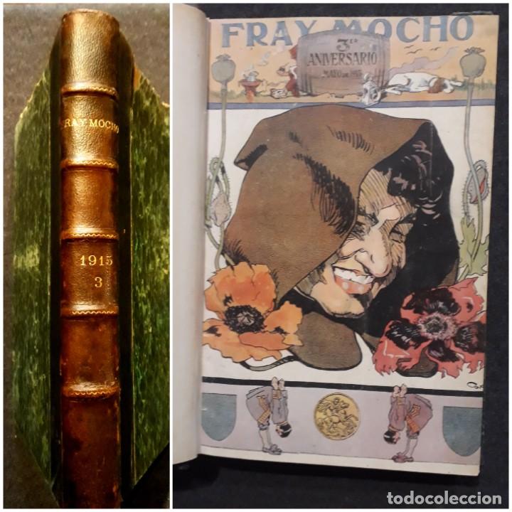 Coleccionismo de Revistas y Peri&oacute;dicos: 8 Revistas Fray Mocho 1915 con Blasco Ib&aacute;&ntilde;ez, 1ra. Guerra Mundial, mapas, fotos, Italia, Espa&ntilde;a, etc