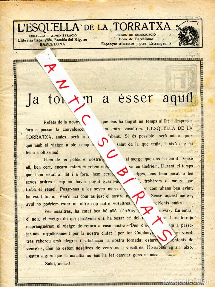 Coleccionismo de revistas y peri&oacute;dicos: REVISTA 1926 REPRESSI&Oacute; DE L' ESTAT ESPA&Ntilde;OL CENSURA L' ESQUELLA DE LA TORRATXA DESPR&Eacute;S DE SUSPENSI&Oacute;
