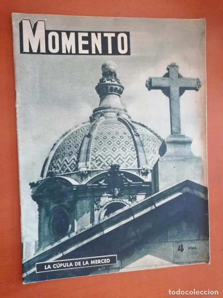 Coleccionismo de revistas y peri&oacute;dicos: REVISTA MOMENTO N&ordm; 132 * 24 SETIEMBRE 1953 * LA CUPULA DE LA MERCED * ZUMO CITRONIA .....