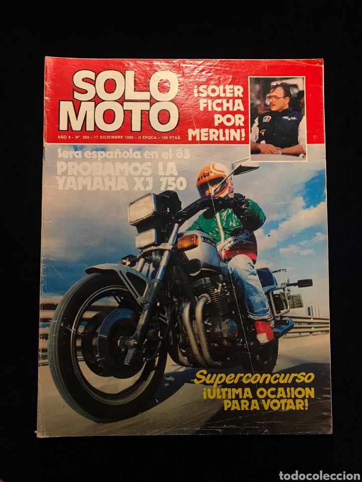 Coleccionismo de Revistas y Peri&oacute;dicos: Revista solo moto diciembre 1982