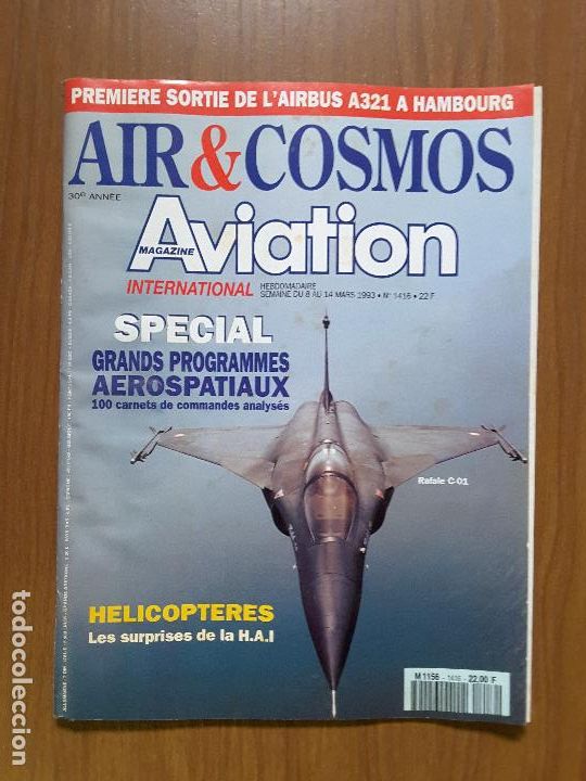 Collezionismo di Riviste e Giornali: Air & Cosmos 1416. En franc&eacute;s.
