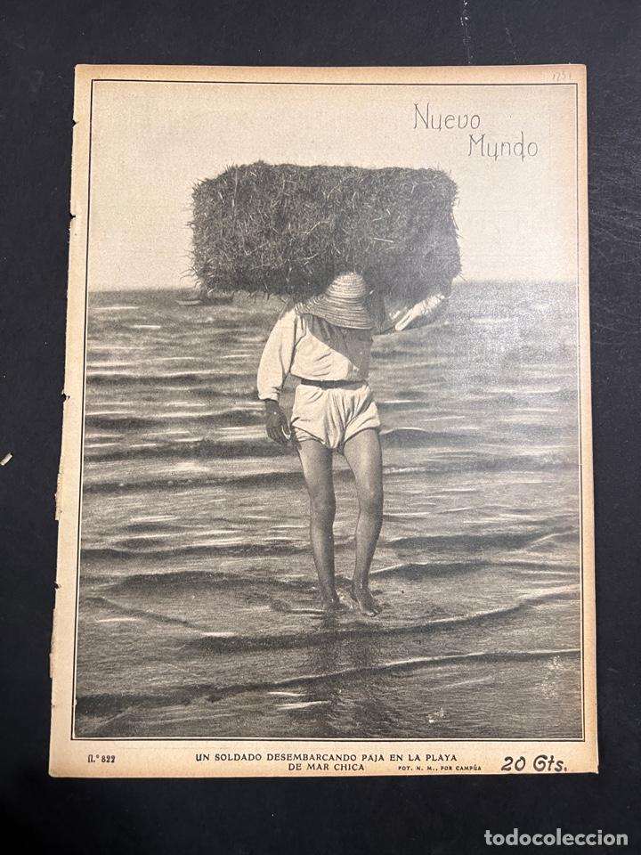 Coleccionismo de revistas y peri&oacute;dicos: NUEVO MUNDO. N&ordm; 822. 1909. LA TOMA DEL GURUG&Uacute;. LA ALCAZABA DE SELUAN. COMBATE EN BENI-BU-IFNUR.