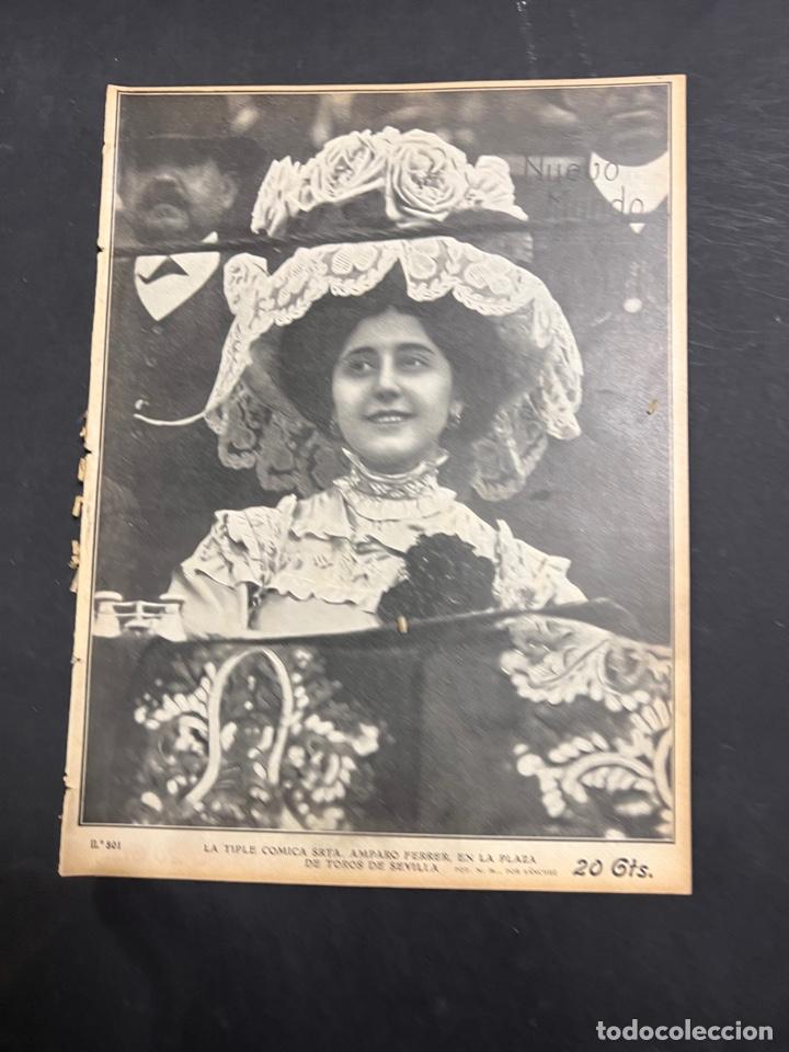 Collezionismo di Riviste e Giornali: NUEVO MUNDO. N&ordm; 801. 1909. EL EXPRESIDENTE DE VENEZUELA EN SANTANDER. NUEVO SULTAN DE TURQUIA.LEER