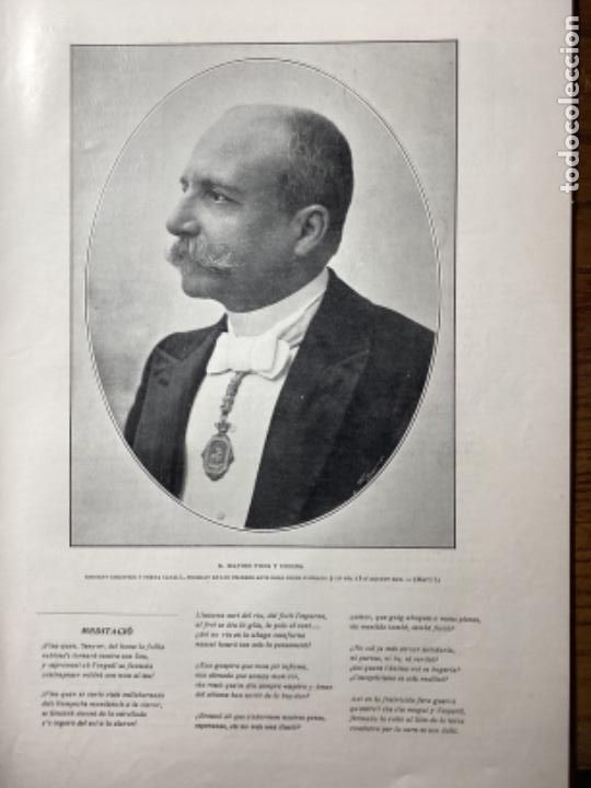 Coleccionismo de Revistas y Peri&oacute;dicos: RETRATO DE SILVINO THOS Y CODINA, 1911 HOJA REVISTA