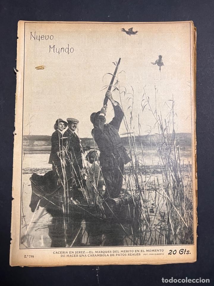 Sammeln von Zeitschriften und Zeitungen: NUEVO MUNDO. N&ordm; 794. 1909. BOMBITA EN EL QUINTILLO. DIRIGIBLE ALEMAN ZEPPELIN. LEER