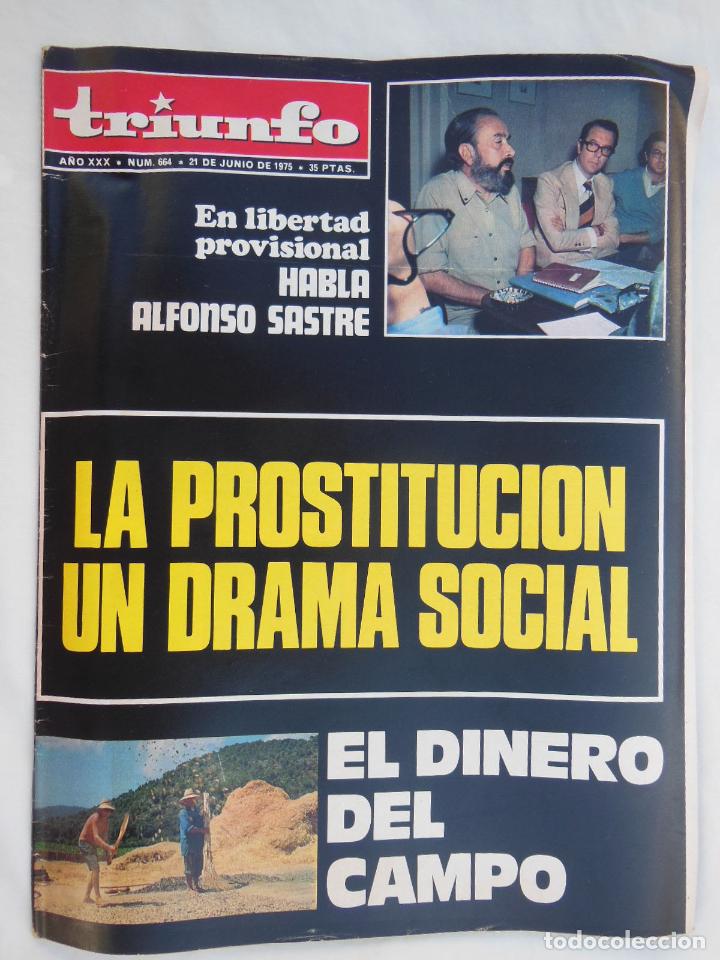 Coleccionismo de revistas y peri&oacute;dicos: TRIUNFO. A&ntilde;o XXX, Num 664, 21 junio 1975