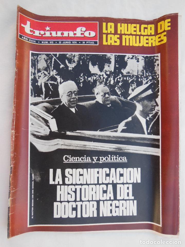 Coleccionismo de revistas y peri&oacute;dicos: TRIUNFO. A&ntilde;o XXIX, Num 612, 22 junio 1974