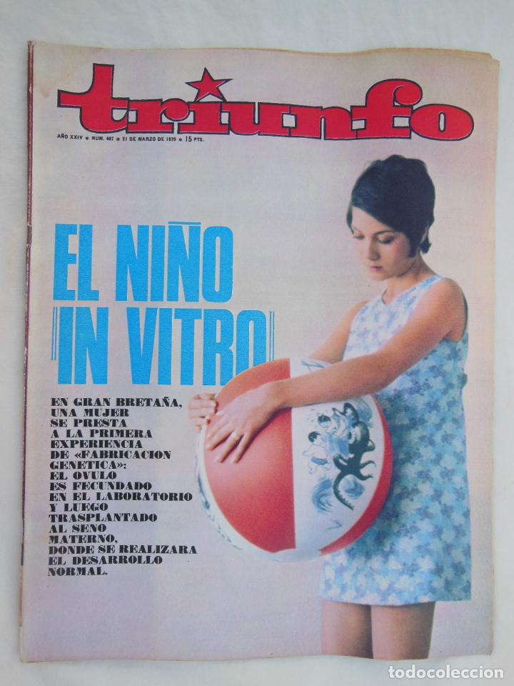 Coleccionismo de revistas y peri&oacute;dicos: TRIUNFO. A&ntilde;o XXIV, Num 407, 21 marzo 1970