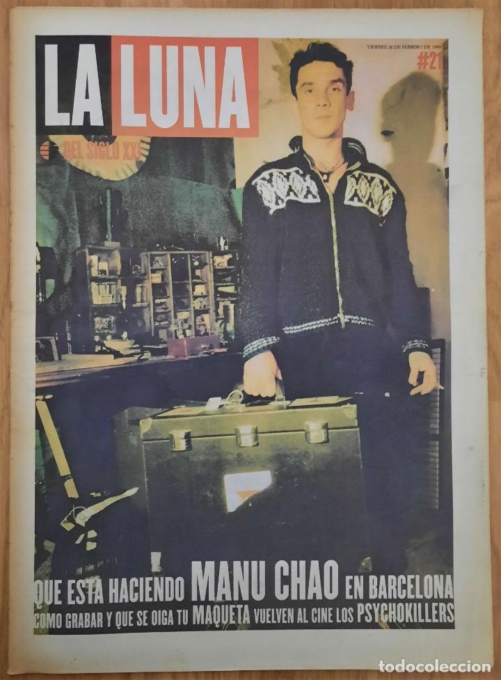 Colecionismo de Revistas e Jornais: La Luna del Siglo XXI n&ordm; 21, feb. 1999 (El Mundo). Manu Chao, psychokillers, maquetas