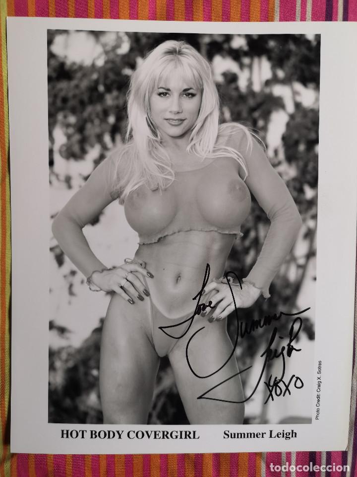 Coleccionismo de revistas y peri&oacute;dicos: FOTOGRAFIA FITNESS MODELS - HOT BODY COVERGIRL - SUMMER LEIGH ( Autografiada )