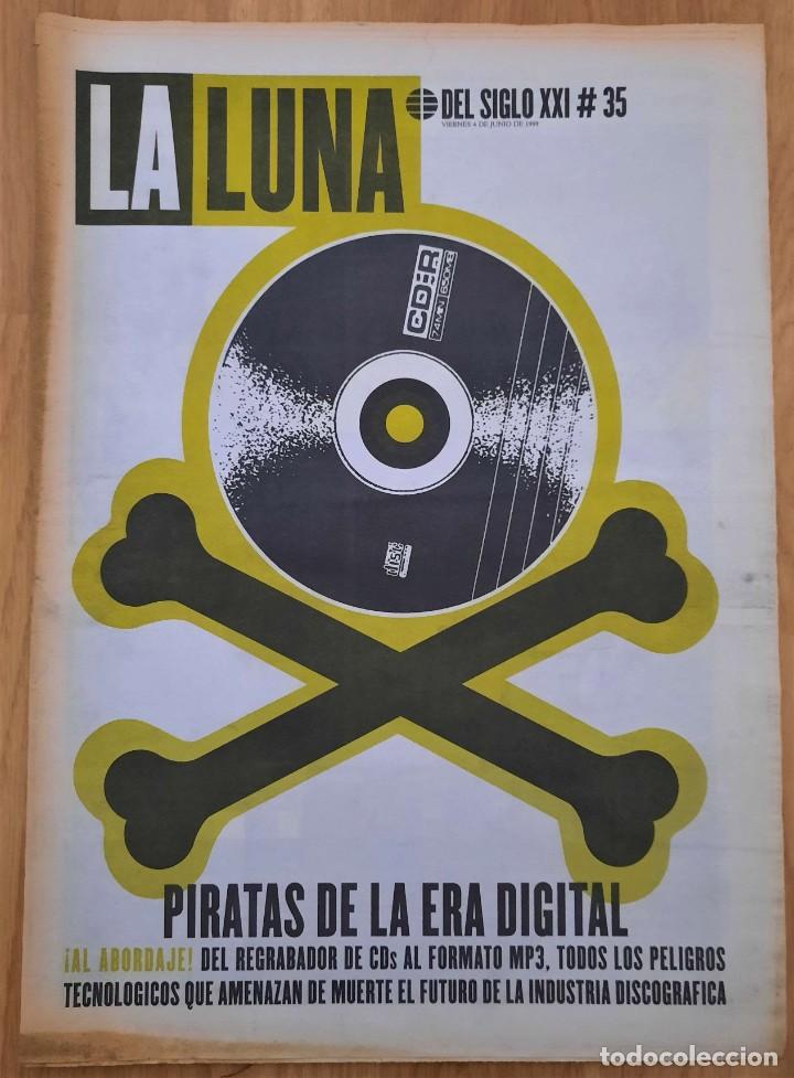 Colecionismo de Revistas e Jornais: La Luna del Siglo XXI n&ordm; 35, jun. 1999 (El Mundo). Piratas de la Era Digital, la amenaza del mp3