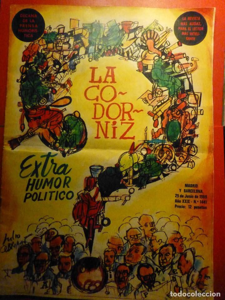 Coleccionismo de Revistas y Peri&oacute;dicos: LA CODORNIZ - EXTRA HUMOR POL&Iacute;TICO - N&Uacute;MERO 1441 - A&Ntilde;O 1969