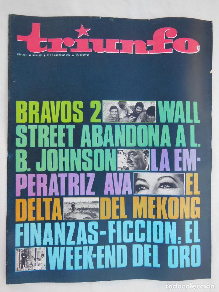 Coleccionismo de revistas y peri&oacute;dicos: TRIUNFO. A&ntilde;o XXII, Num 303, 23 marzo 1968