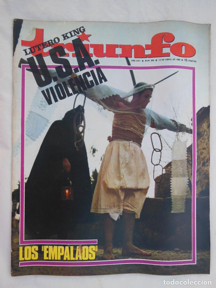 Coleccionismo de revistas y peri&oacute;dicos: TRIUNFO. A&ntilde;o XXII, Num 306, 13 abril 1968