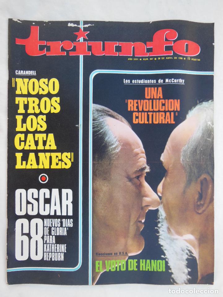 Coleccionismo de revistas y peri&oacute;dicos: TRIUNFO. A&ntilde;o XXII, Num 307, 20 abril 1968