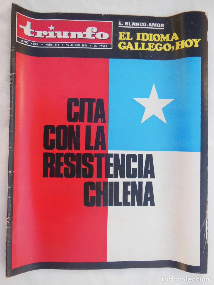 Coleccionismo de revistas y peri&oacute;dicos: TRIUNFO. A&ntilde;o XXIX, Num 611, 15 junio 1974
