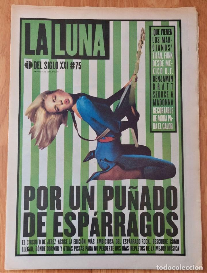 Collection Magazines and Newspapers: La Luna del Siglo XXI n&ordm; 75, abr. 2000 (El Mundo). Esp&aacute;rrago Rock Jerez, Tit&aacute;n, Benjamin Bratt