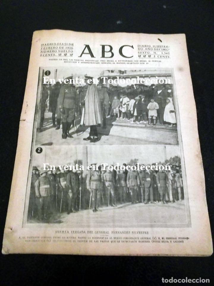 Coleccionismo de Revistas y Peri&oacute;dicos: ABC 1920. GENERAL SILVESTRE. MULEY HAFID. NAUFRAGIO GUIPUZCOA, PASAJES.