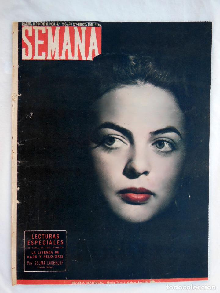 Coleccionismo de revistas y peri&oacute;dicos: SEMANA. N&uacute;m 720, diciembre 1953