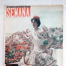 Colecionismo de Revistas e Jornais: SEMANA. NÚM 804, JULIO 1955. PORTADA MARÍA DEL ROSARIO ALZUGARAY Y ANDRADA-VANDERWILDE.. Lote 319442278