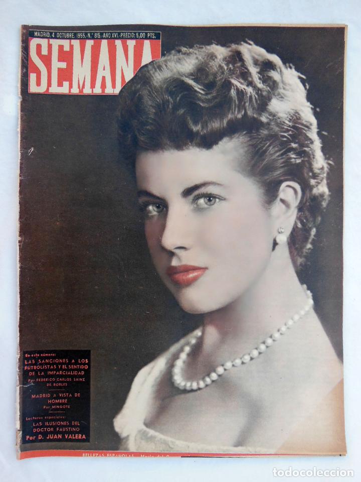 Coleccionismo de revistas y peri&oacute;dicos: SEMANA. N&uacute;m 815, Octubre 1955