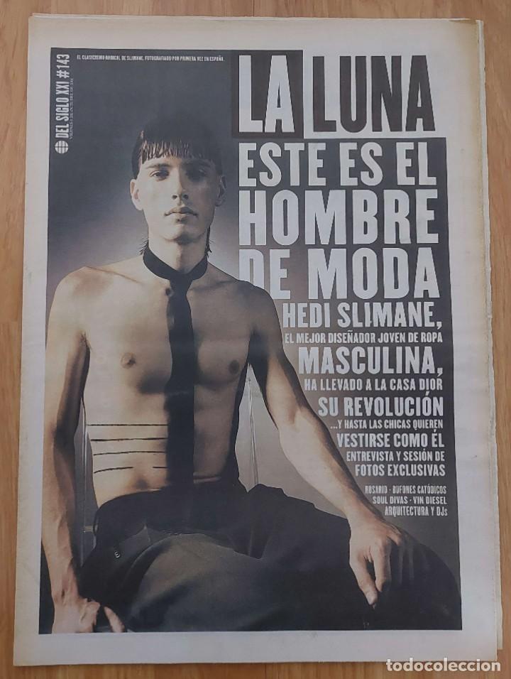 Colecionismo de Revistas e Jornais: La Luna del Siglo XXI n&ordm; 143, oct. 2001 (El Mundo). Hedi Slimane, Rosario, Vin Diesel, Soul divas