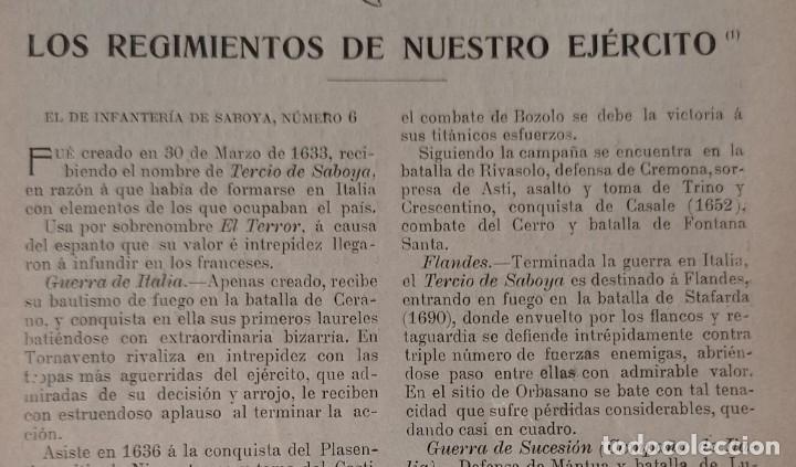 Coleccionismo de Revistas y Peri&oacute;dicos: REGIMIENTO INFANTERIA DE SABOYA N&ordm; 6.