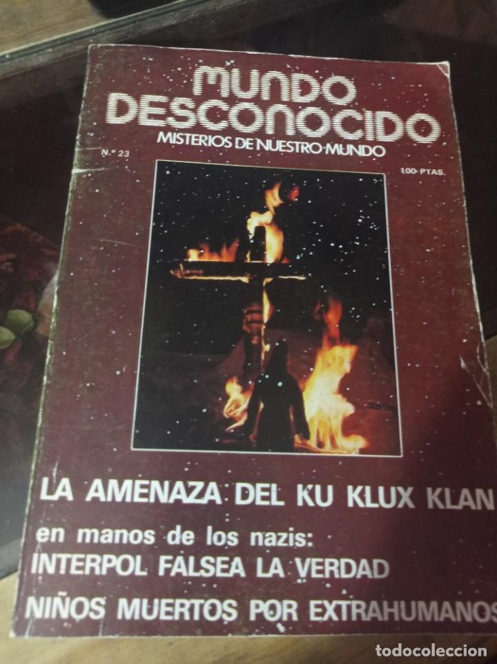 Coleccionismo de revistas y peri&oacute;dicos: REVISTA MUNDO DESCONOCIDO N&ordm; 23. LA AMENAZA DEL KU KLUX KLAN REF. UR MES 6