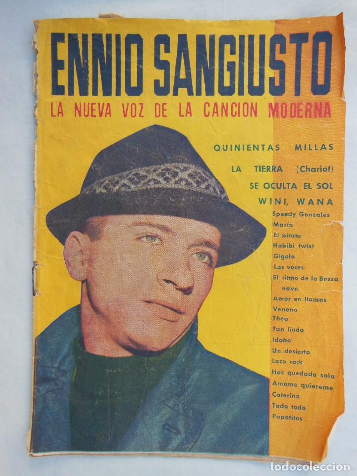 Coleccionismo de revistas y peri&oacute;dicos: ANTIGUA REVISTA / OLD MAGAZINE: CANCIONERO N&ordm; 149: ENNIO SANGIUSTO