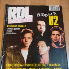 Coleccionismo de Revistas y Periódicos: REVISTA ROL ROCK DE LUZ 1987 U2 RADIO FUTURA ESKORBUTO MOTORHEAD