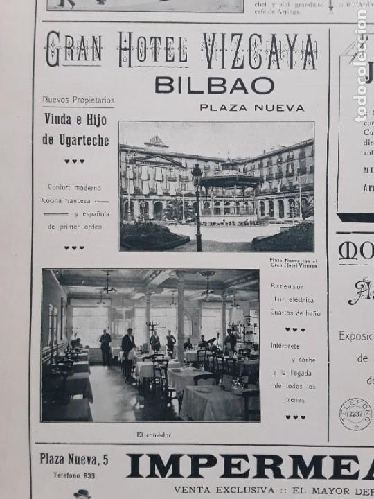 Collection Magazines and Newspapers: GRAN HOTEL VIZCAYA BILBAO GRAN CAFE DEL BOULEVARD IMPERMEABLES BRITISH WAR&iexcl;TERPROOF BILBAO 1927