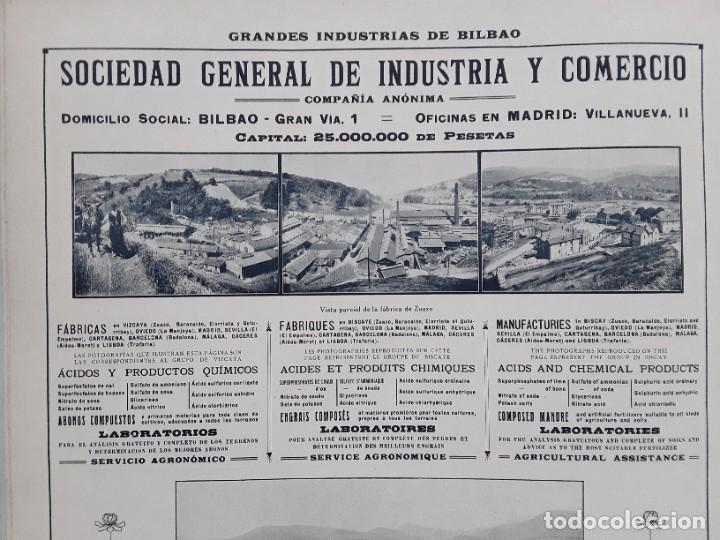 Collezionismo di Riviste e Giornali: SOCIEDAD GENERAL DE INDUSTRIA Y COMERCIO BILBAO FABRICAS BARACALDO GUTURRIBAY ELORRIETA ZUAZO 1927