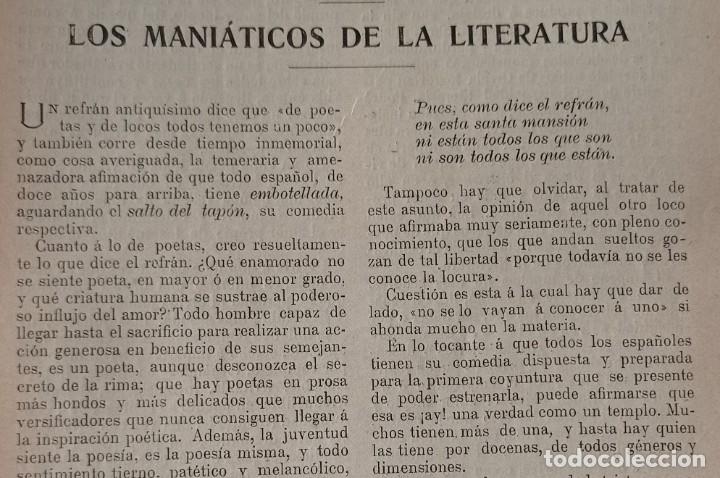 Coleccionismo de Revistas y Peri&oacute;dicos: BECQUER-JOSE PASCUAL Y TORRES-LOS MANIACOS DE LA LITERATURA.