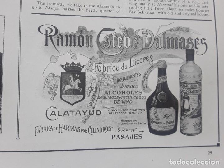 Collezionismo di Riviste e Giornali: FABRICA DE LICORES RAMON ESTEVE DALMASES CALATAYUD BODEGAS VILLAROJA DE LA SIERRA HOJA A&Ntilde;O 1927